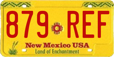 NM license plate 879REF