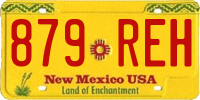 NM license plate 879REH