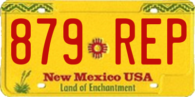 NM license plate 879REP