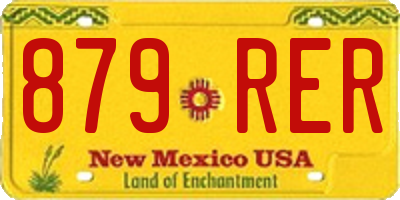 NM license plate 879RER