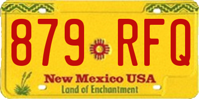 NM license plate 879RFQ