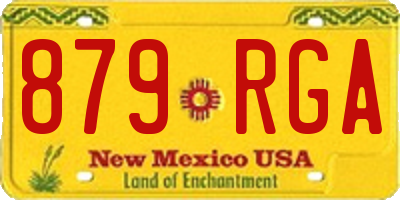NM license plate 879RGA