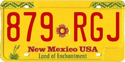 NM license plate 879RGJ