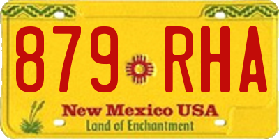 NM license plate 879RHA