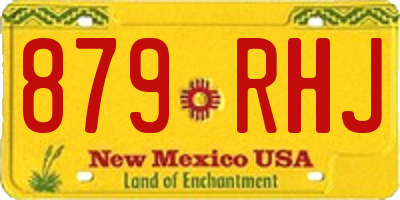 NM license plate 879RHJ