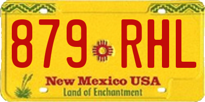 NM license plate 879RHL