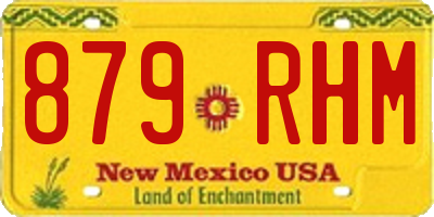 NM license plate 879RHM