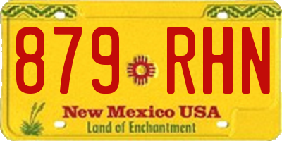 NM license plate 879RHN