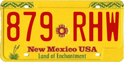NM license plate 879RHW