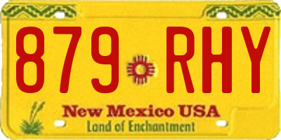 NM license plate 879RHY