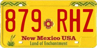 NM license plate 879RHZ