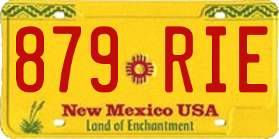 NM license plate 879RIE