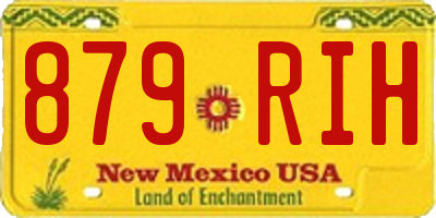NM license plate 879RIH