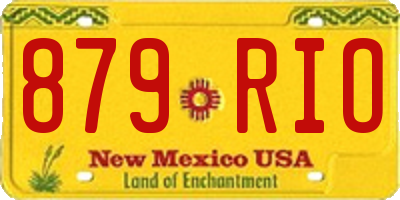 NM license plate 879RIO
