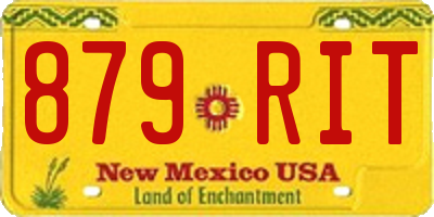 NM license plate 879RIT
