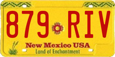 NM license plate 879RIV
