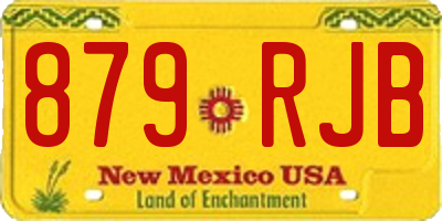 NM license plate 879RJB