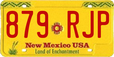 NM license plate 879RJP