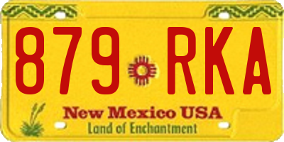 NM license plate 879RKA