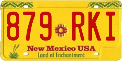 NM license plate 879RKI