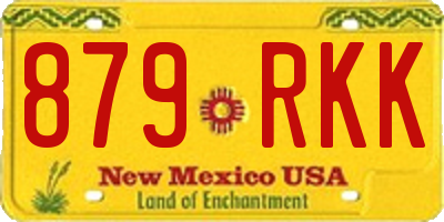 NM license plate 879RKK