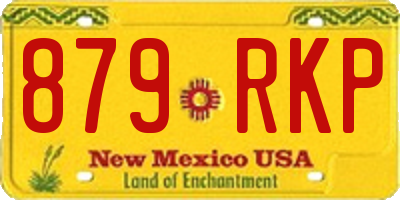 NM license plate 879RKP