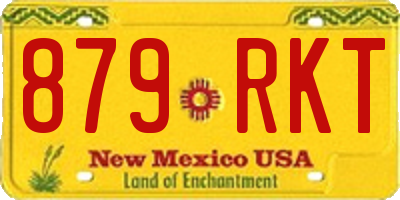 NM license plate 879RKT