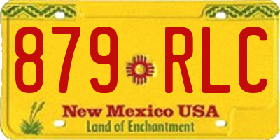NM license plate 879RLC