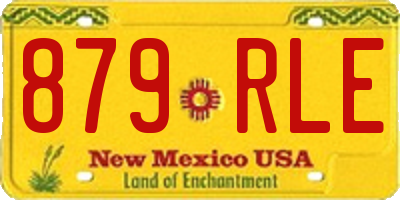 NM license plate 879RLE