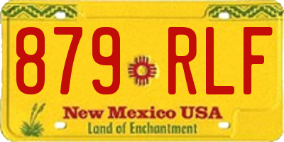 NM license plate 879RLF