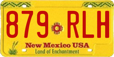 NM license plate 879RLH