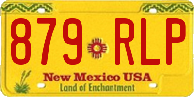 NM license plate 879RLP
