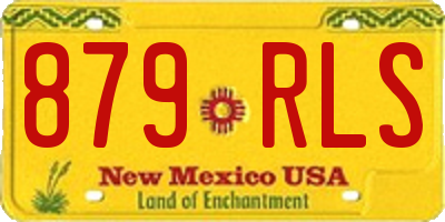 NM license plate 879RLS