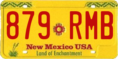 NM license plate 879RMB