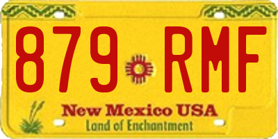 NM license plate 879RMF
