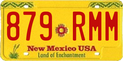 NM license plate 879RMM