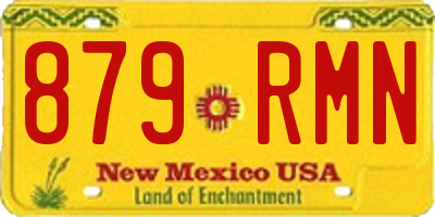 NM license plate 879RMN
