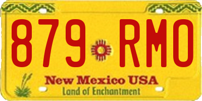 NM license plate 879RMO