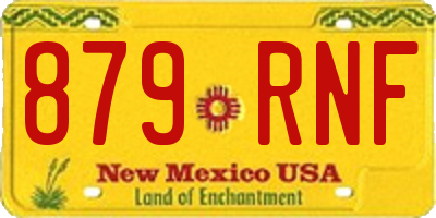NM license plate 879RNF