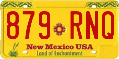 NM license plate 879RNQ