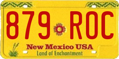 NM license plate 879ROC