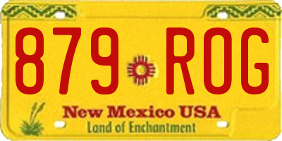 NM license plate 879ROG