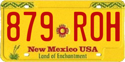 NM license plate 879ROH