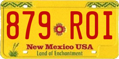 NM license plate 879ROI