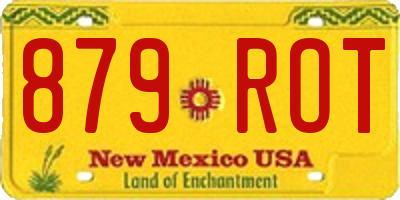 NM license plate 879ROT