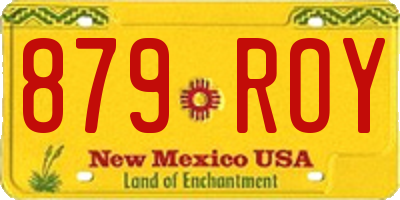 NM license plate 879ROY