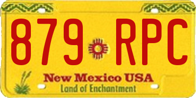 NM license plate 879RPC