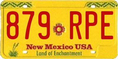 NM license plate 879RPE