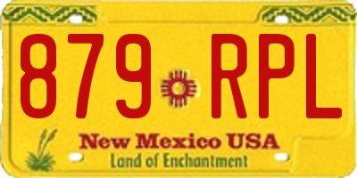 NM license plate 879RPL