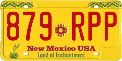 NM license plate 879RPP